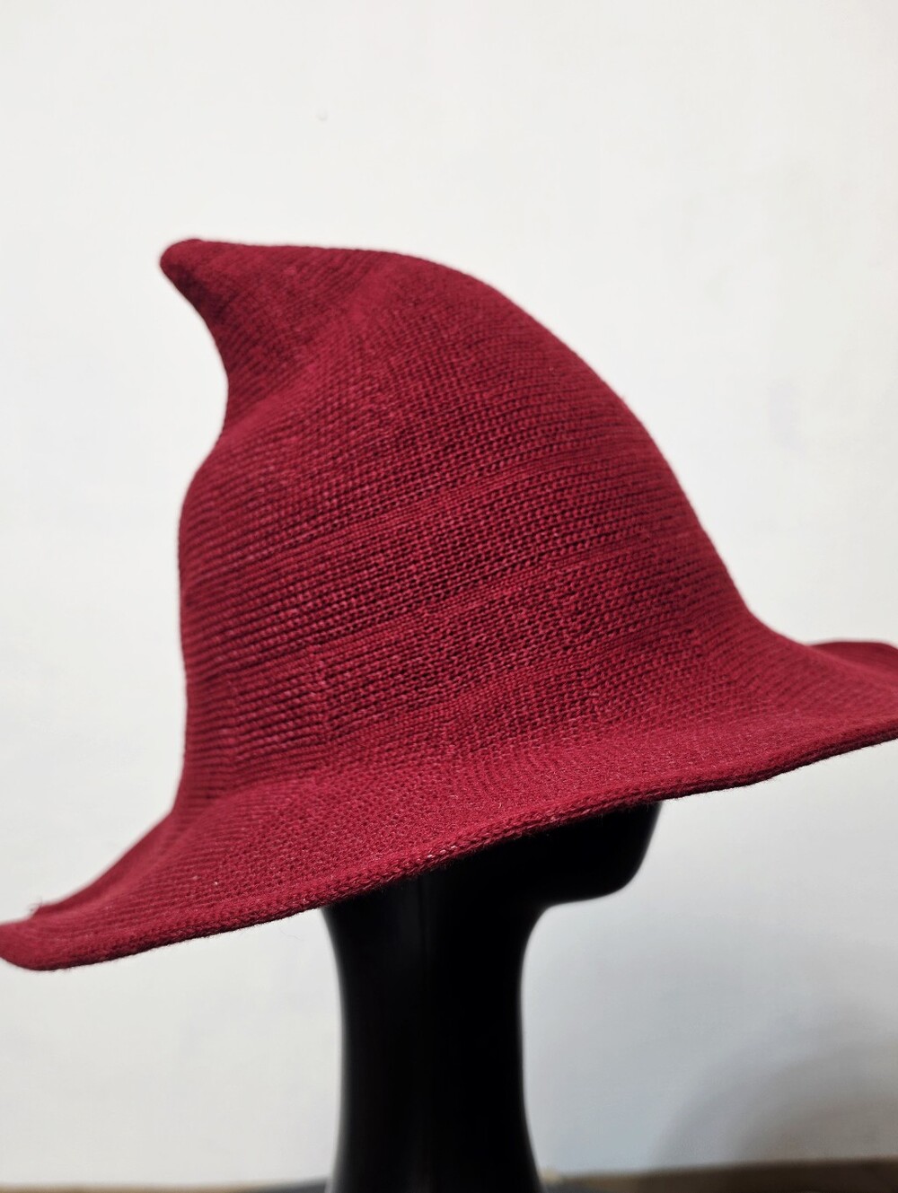 Wizard Hat, Slouchy Pointed Cap, Flexible Brim, Ren Faire Costume, Mystical Wear